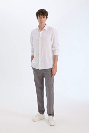 Regular Fit Dokuma Pantolon