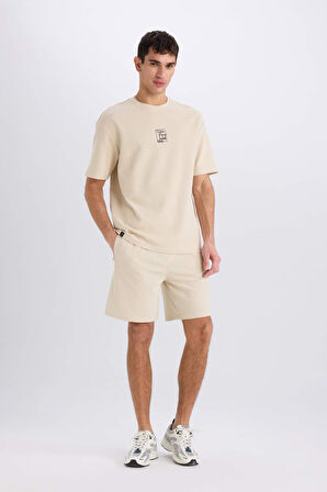 Regular Fit Düz Paça Şort