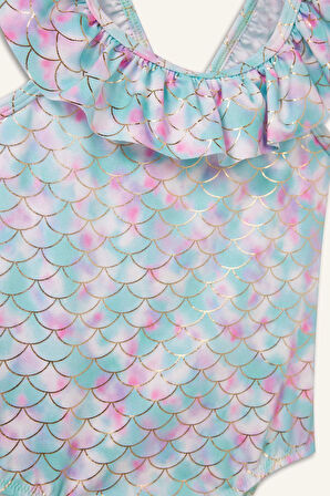 Kız Bebek Desenli Mayo