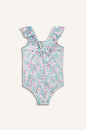 Kız Bebek Desenli Mayo