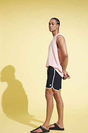 DeFactoFit Regular Fit Esnek Dokulu Kısa Boy Deniz Şortu D9631AX25HSBK81