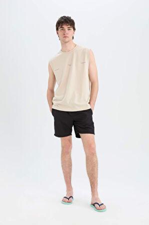 Regular Fit Kısa Boy Deniz Şortu