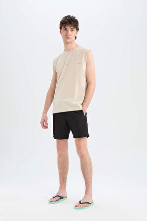 Regular Fit Kısa Boy Deniz Şortu