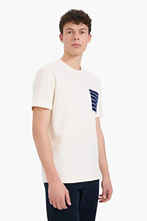 DeFacto %100 Pamuk Regular Fit Bisiklet Yaka Kısa Kollu Havlu Kumaş Tişört A8695AX25SMER140