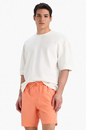 Regular Fit Kısa Boy Deniz Şortu