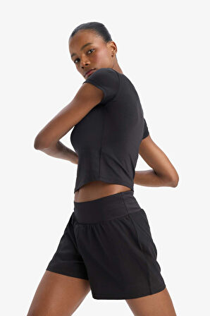 DeFactoFit Dokuma Şort E0066AX25SPBK81