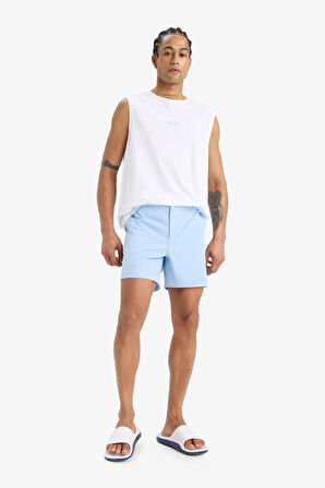 DeFactoFit Esnek Dokulu Kısa Boy Deniz Şortu E4057AX25HSBE196