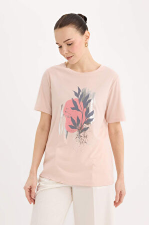 Traditional Regular Fit Bisiklet Yaka Kısa Kollu Tişört