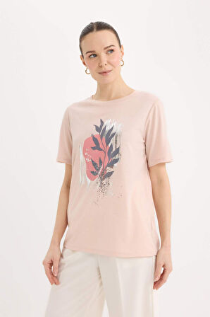 Traditional Regular Fit Bisiklet Yaka Kısa Kollu Tişört