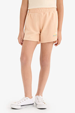 DeFacto Kız Çocuk Beli Lastikli Baskılı Şort E0729A825HSOG294