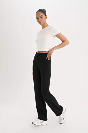 DeFactoFit Flare Fit Yüksek Bel İspanyol Paça Sporcu Pantolon