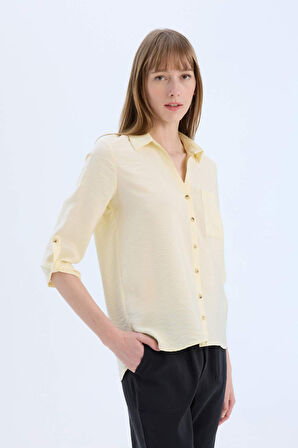 DeFacto Regular Fit Basic Düz Uzun Kollu Gömlek M9407AZ25SPYL496