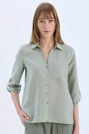 DeFacto Regular Fit Basic Düz Uzun Kollu Gömlek M9407AZ25SPGN1102