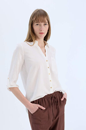 DeFacto Regular Fit Basic Düz Uzun Kollu Gömlek M9407AZ25SPWT16