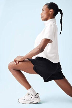 DeFactoFit Standart Fit Sporcu Kısa Paça Modal Şort E2933AX25SMBK81