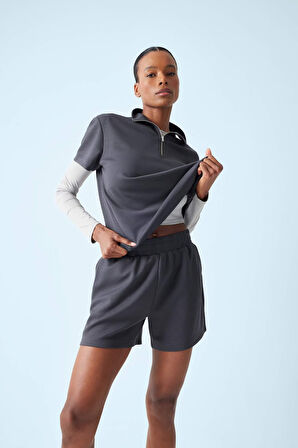 DeFactoFit Standart Fit Dik Yaka Sporcu Modal Kısa Kollu Tişört E2931AX25SMAR231