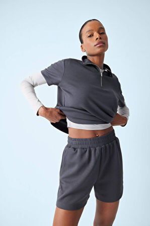 DeFactoFit Standart Fit Dik Yaka Sporcu Modal Kısa Kollu Tişört E2931AX25SMAR231