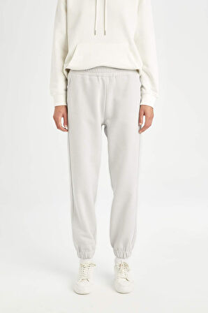 DeFacto Standart Boy Jogger Kalın Kışlık Eşofman Altı Basic Düz Beli Paçası Lastikli Cepli D9934AX24WNGR431