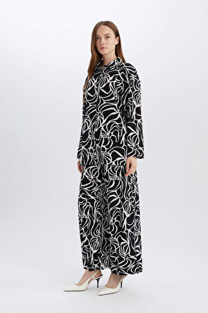 Regular Fit Desenli Bürümcük Pantolon