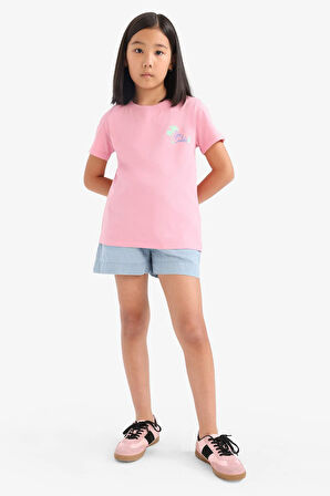 DeFacto Kız Çocuk Jean Şort C9302A825SMNM39