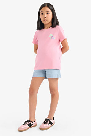 DeFacto Kız Çocuk Jean Şort C9302A825SMNM39