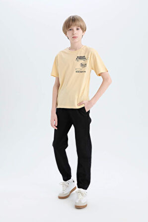 DeFacto Erkek Çocuk Jogger Fit Esnek Bantlı Paça Jean Pantolon D6552A825SPNM40