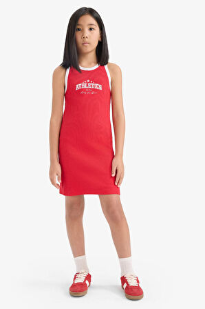 Regular Fit Fitilli Kaşkorse Elbise