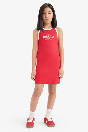 Regular Fit Fitilli Kaşkorse Elbise