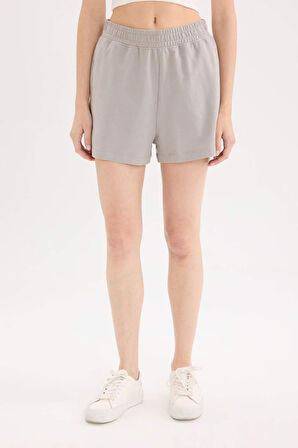 DeFacto 	Beli Lastikli Cepli Düz Paça Şort U3357AZ25SMGR52