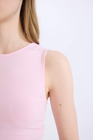 DeFacto Fitted Basic Düz Halter Yaka Atlet D9560AX25SMPN614