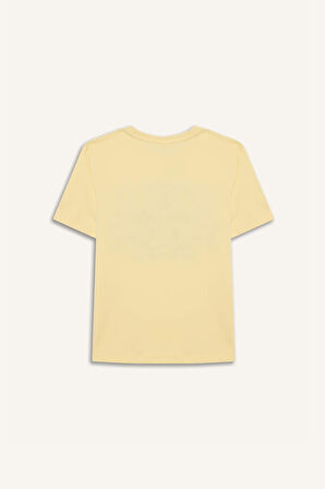 DeFacto Erkek Çocuk Bisiklet Yaka Baskılı Kısa Kollu Tişört E0077A825SMYL487