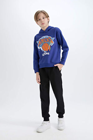 DeFacto Erkek Çocuk NBA New York Knicks Kapüşonlu Sweatshirt Y4133A624WNBE778