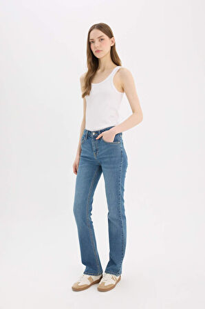 DeFacto Yüksek Bel Geniş Paça Jean Pantolon D7972AX25SPNM28