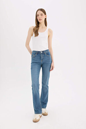 DeFacto Yüksek Bel Geniş Paça Jean Pantolon D7972AX25SPNM28