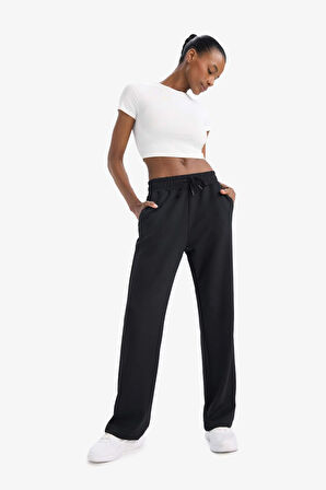 DeFactoFit Straight Fit Standart Paça Standart Boy Modal Sporcu Pantolon D7129AX25SPBK81