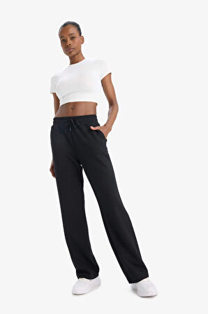 DeFactoFit Straight Fit Standart Paça Standart Boy Modal Sporcu Pantolon D7129AX25SPBK81
