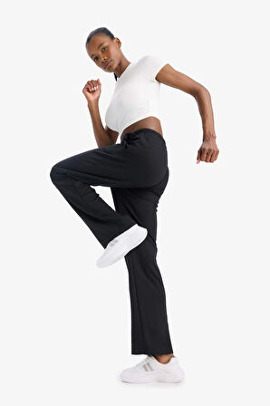 DeFactoFit Straight Fit Standart Paça Standart Boy Modal Sporcu Pantolon D7129AX25SPBK81