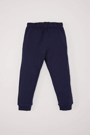 DeFacto Erkek Bebek Pijama Takımı Uzay Baskılı Uzun Kollu Üst Beli Lastikli Uzun Alt D9068A525SPNV256