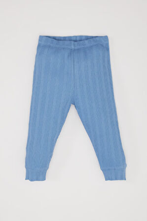 DeFacto Erkek Bebek Pijama Takımı Fitilli Kaşkorse Dinazor Baskılı Uzun Kollu Üst Beli Lastikli Uzun Alt D9071A525SPBE105