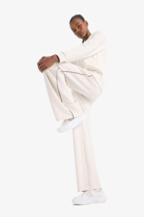 DeFactoFit Wide Leg Geniş Paça Standart Boy Modal Sporcu İnce Pantolon D7128AX25SPER218