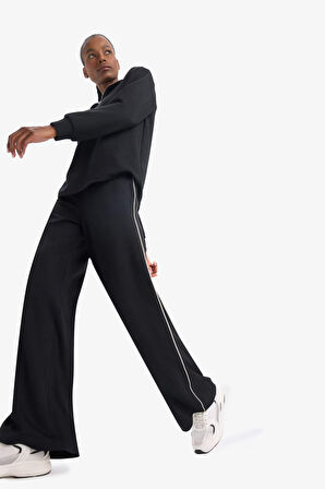 DeFactoFit Wide Leg Geniş Paça Standart Boy Modal Sporcu Pantolon