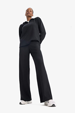 DeFactoFit Wide Leg Geniş Paça Standart Boy Modal Sporcu Pantolon