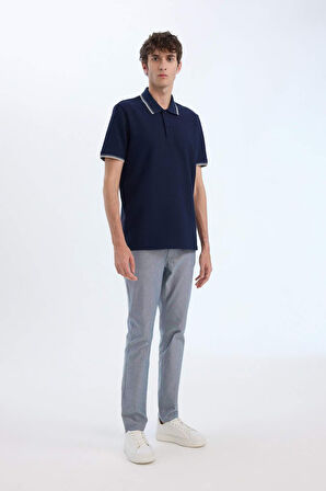 DeFacto Regular Fit Polo Yaka Waffle Kısa Kollu Tişört D7932AX25SPNV135