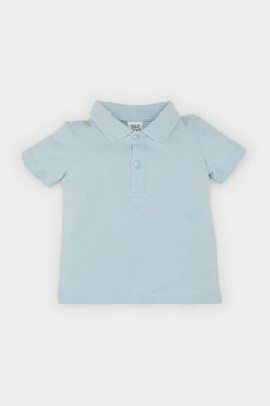 DeFacto Erkek Bebek Pike Kısa Kollu Polo Basic Düz Tişört B7007A525SMBE343
