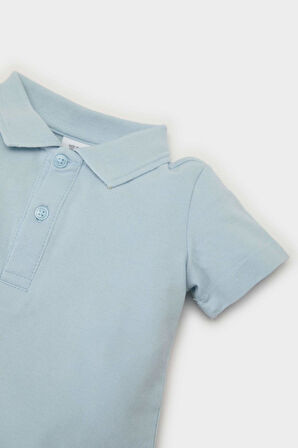 DeFacto Erkek Bebek Pike Kısa Kollu Polo Basic Düz Tişört B7007A525SMBE343