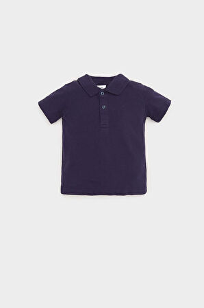 Erkek Bebek Pike Kısa Kollu Polo Tişört