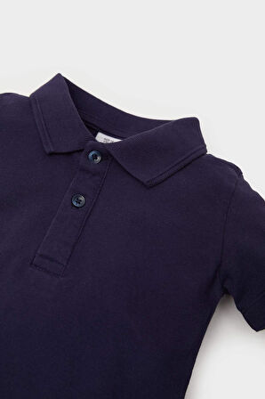 DeFacto Erkek Bebek Pike Kısa Kollu Polo Basic Düz Tişört B7007A525SMNV241