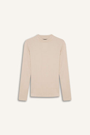 DeFacto Regular Fit Basic Düz Fitilli Kaşkorse Uzun Kollu Tişört E0296AX24WNER238