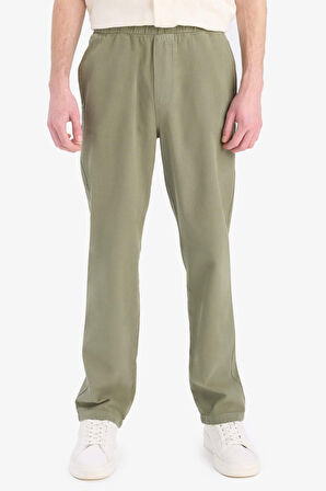 Wide Leg Keten Pantolon