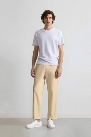 DeFacto Bol Rahat Kesim Wide Leg Yazlık Keten Pantolon C2727AX25SPBG760